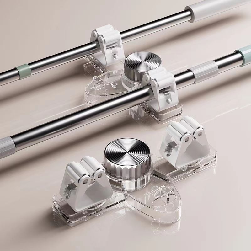 Crochet de rangement mural pour balai et serpillière