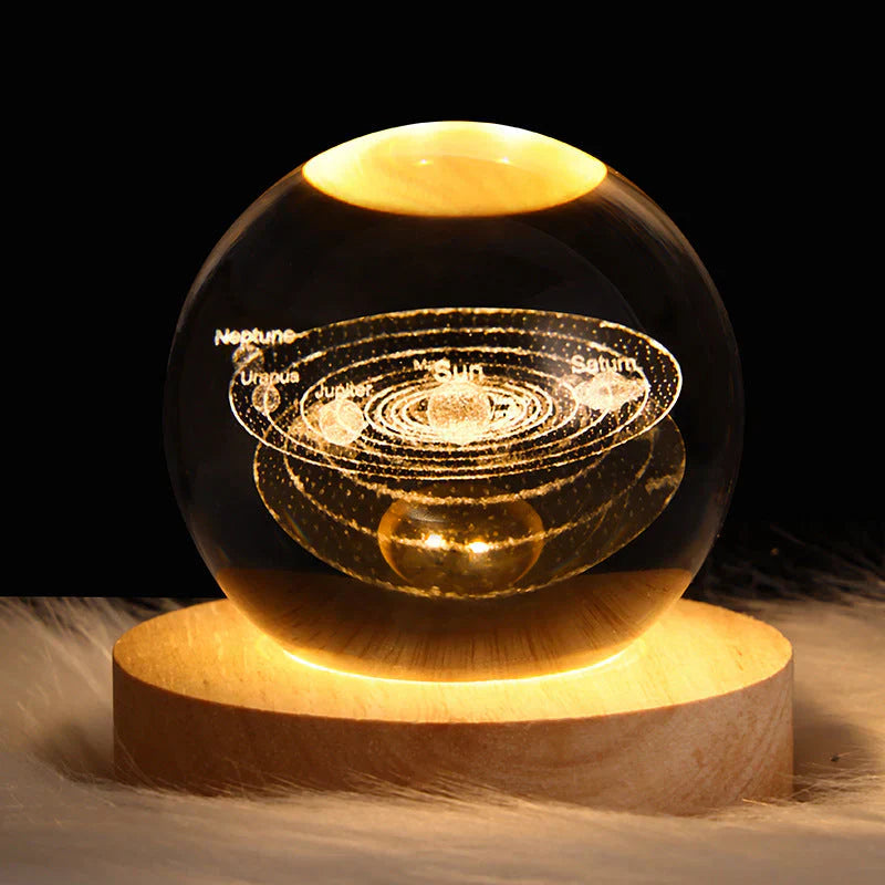 Lampe de table en cristal luxueux
