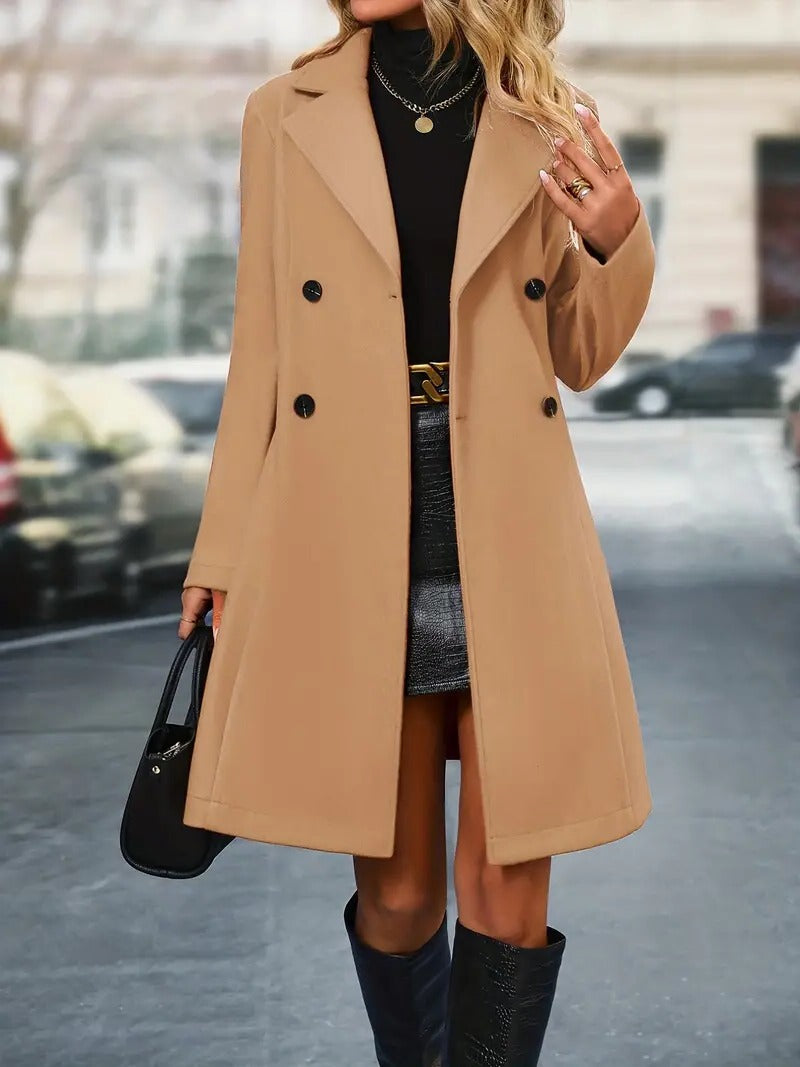 Classic Double Breasted Trench Coat