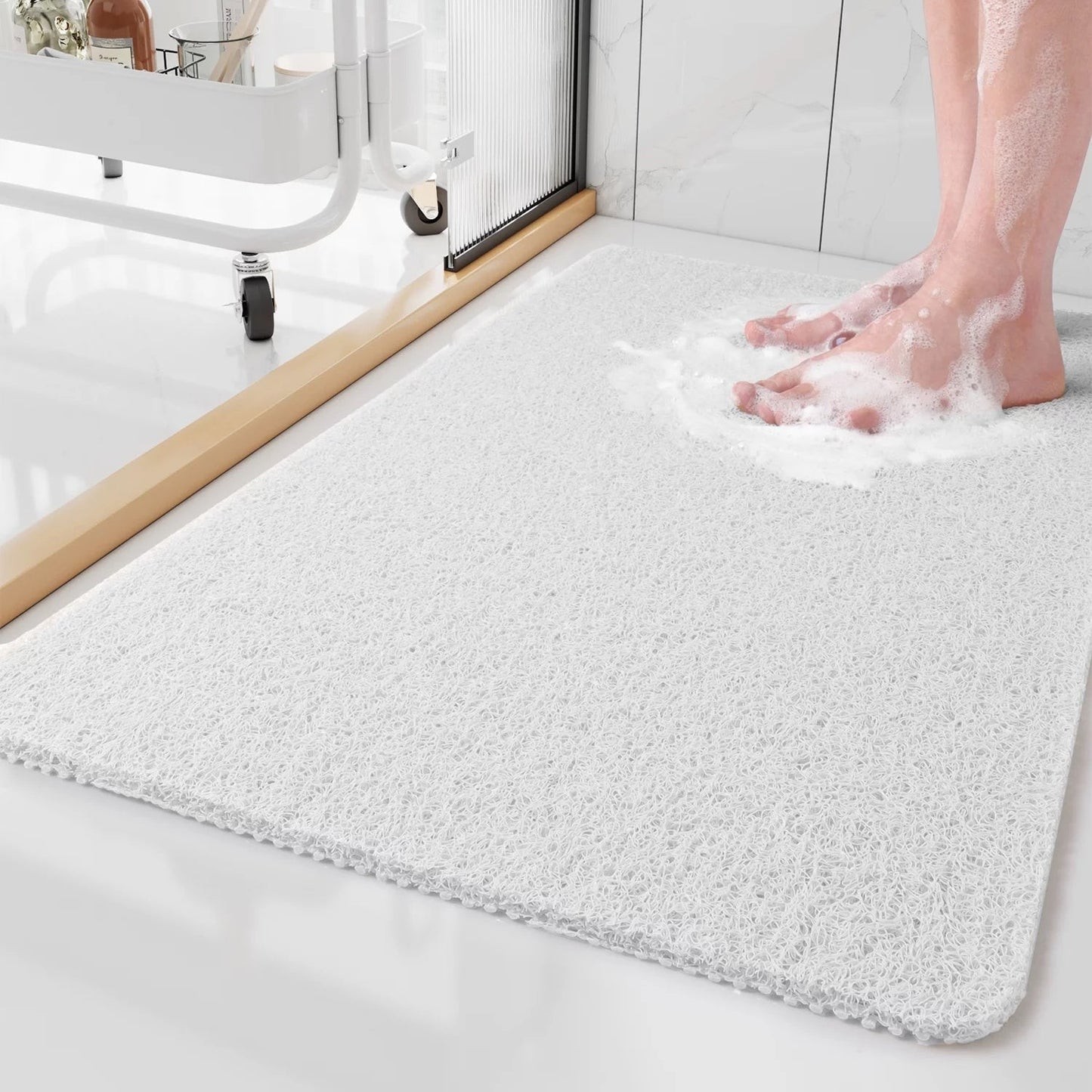 Tapis de douche antidérapant et résistant à la moisissure