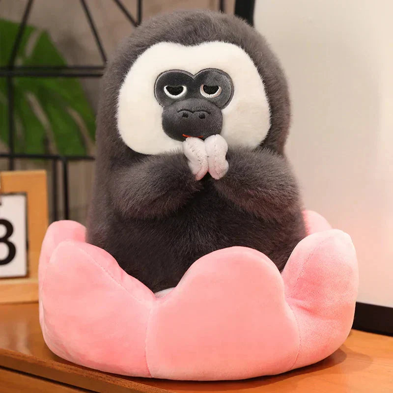 Adorable peluche singe toute douce