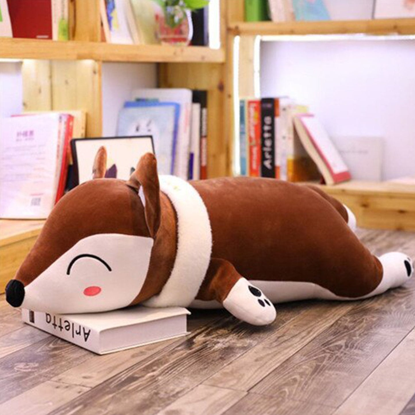Adorable peluche renard tout doux