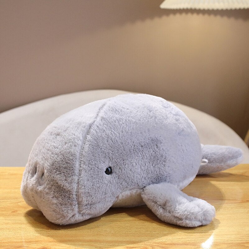 Peluche Lamantin Blanc Doux et Câlin