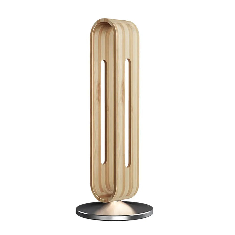 Support de casque de bureau en bois