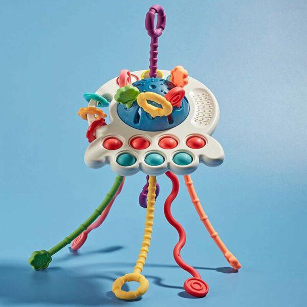 Anneau de dentition en silicone souple pour bébé