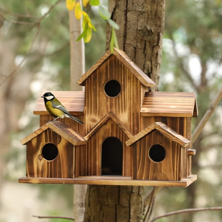 Easy Install Birdhouse for Outside Small Birds - Halri