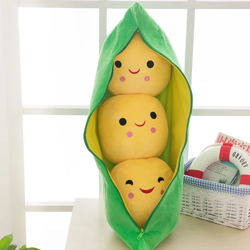 Gros petit pois tout doux en peluche
