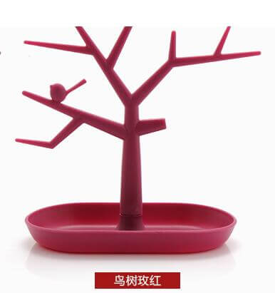 Étagère de rangement rustique en forme de branche d'oiseau