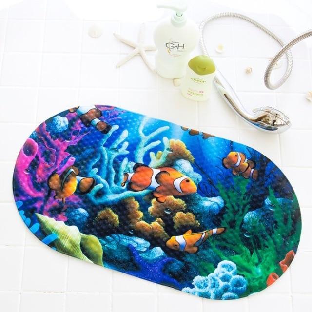 Tapis de bain antidérapant amusant en forme d'animaux