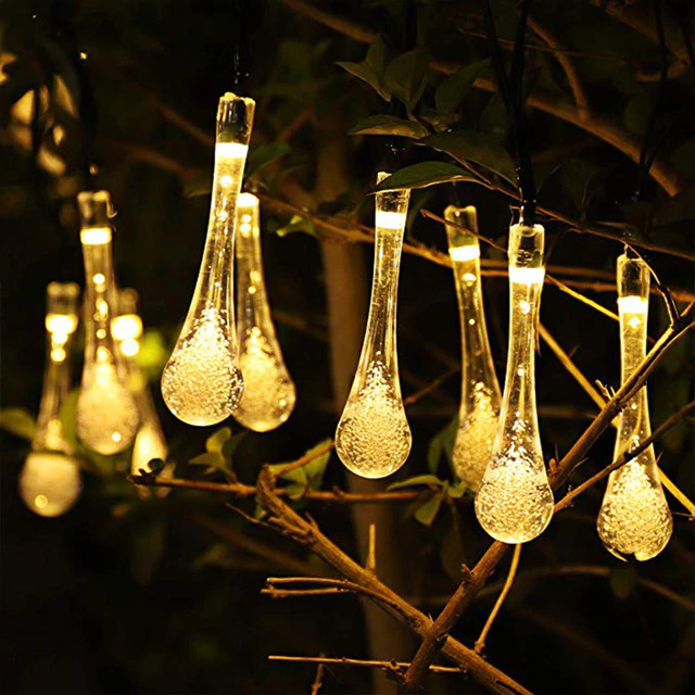 Guirlandes lumineuses solaires d'extérieur