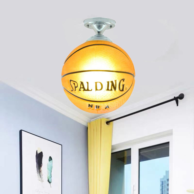 Lampe de plafond en verre pour sports amusants