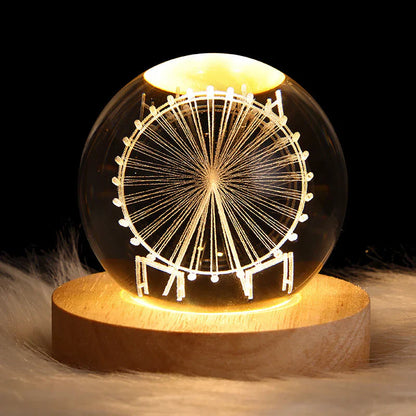 Lampe de table en cristal luxueux 