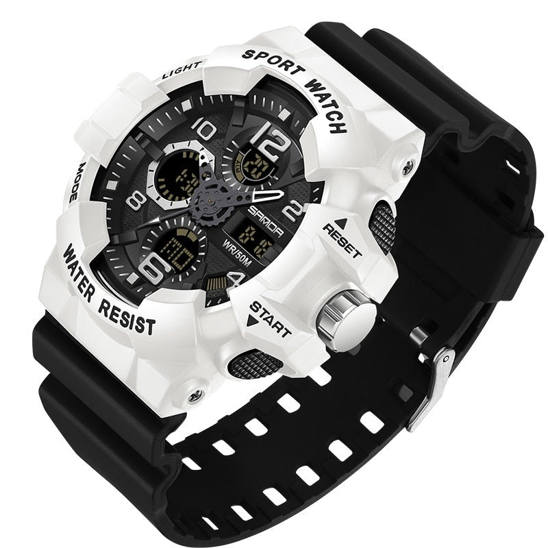 Montre numérique tactique robuste et résistante à l'eau