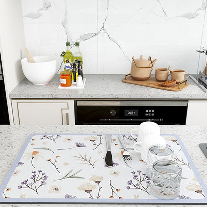 Absorbent Kitchen Counter Drying Mat - Halri