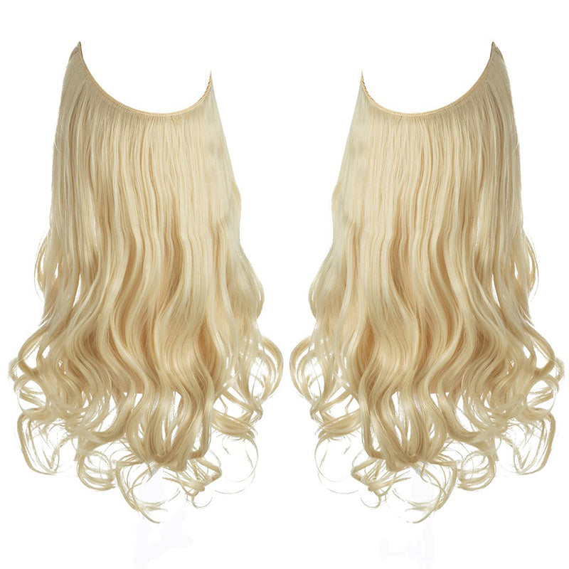 Magnifique perruque aux cheveux bouclés et volumineux