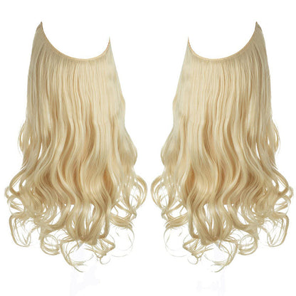 Magnifique perruque aux cheveux bouclés et volumineux