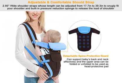 4-in-1 Newborn Baby Carrier With Breathable Ergonomic Adjustable Backpack - Until Times Up