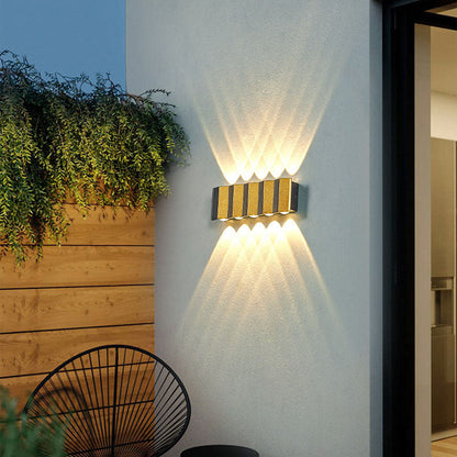 Applique murale LED extérieure dorée haut de gamme 