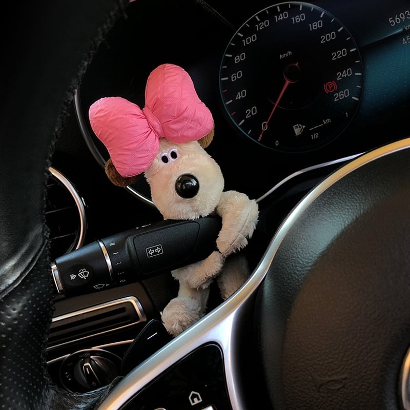 Décoration figurine de chien en voiture amusante 
