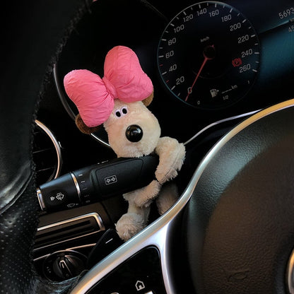 Décoration figurine de chien en voiture amusante 