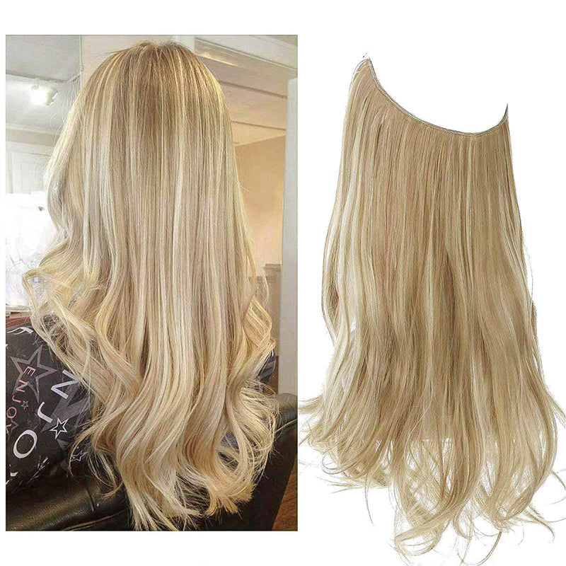 Magnifique perruque aux cheveux bouclés et volumineux