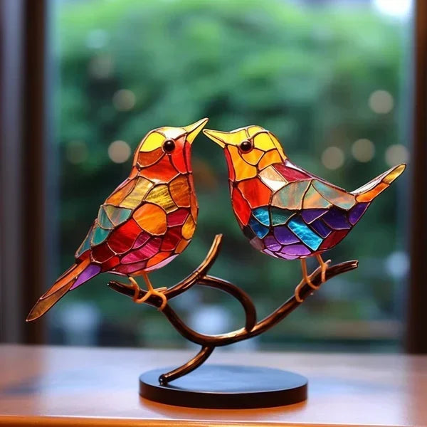 Figurine d'oiseau unique, fabriquée à la main