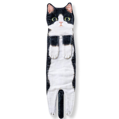 Adorable serviette de plage à motif chaton