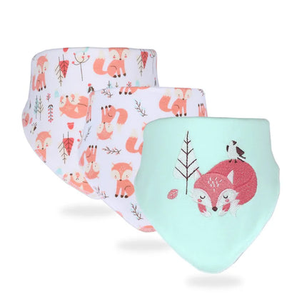 Adorable ensemble bavoir-écharpe pour bébé - Bavoirs doux aux imprimés amusants