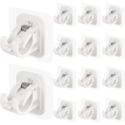 Supports muraux pour tringle à rideaux faciles à installer - Aucun perçage requis