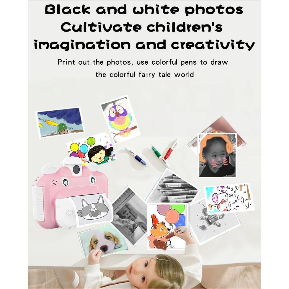 Compact Instant Photo Camera Kit with Thermal Printer