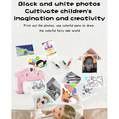 Compact Instant Photo Camera Kit with Thermal Printer