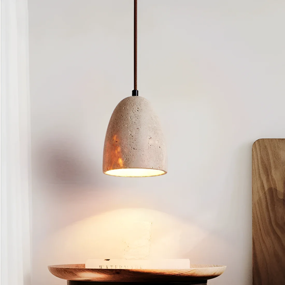 Vintage Stone Drop Light Pendant - Halri