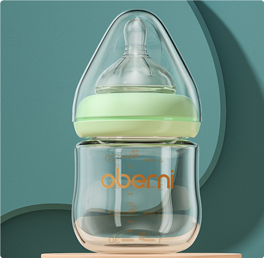 Biberon doux avec tétine en silicone - Anti-coliques sûr