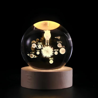 Magnifique décoration en sphère de cristal 3D
