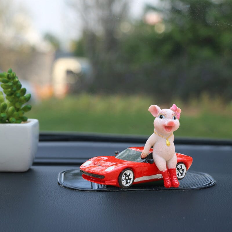 Adorable figurine de cochon décorative