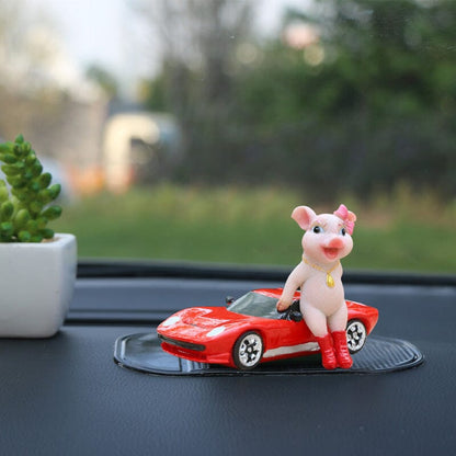 Adorable figurine de cochon décorative