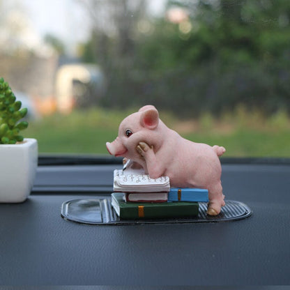 Adorable figurine de cochon décorative