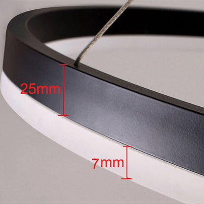 Stylish Metal Pendant Light Circle Design