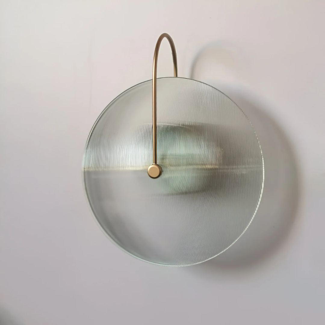 Applique murale moderne ronde en verre