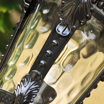 Rustic Garden Glass Outside Wall Lamp