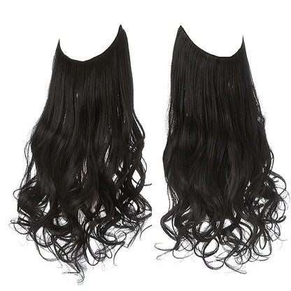 Magnifique perruque aux cheveux bouclés et volumineux