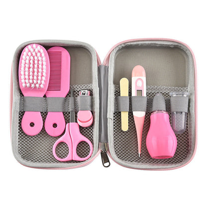 Kit de premiers soins pour bébé avec tondeuse, thermomètre et brosse