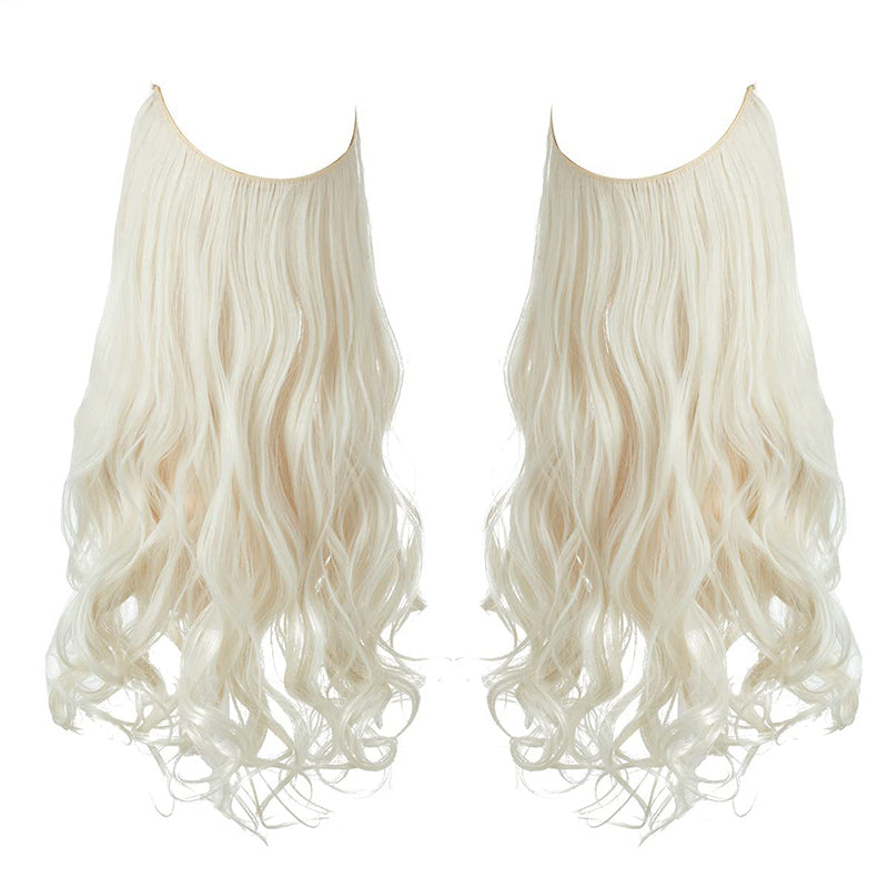 Magnifique perruque aux cheveux bouclés et volumineux