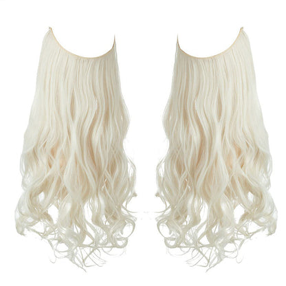 Magnifique perruque aux cheveux bouclés et volumineux