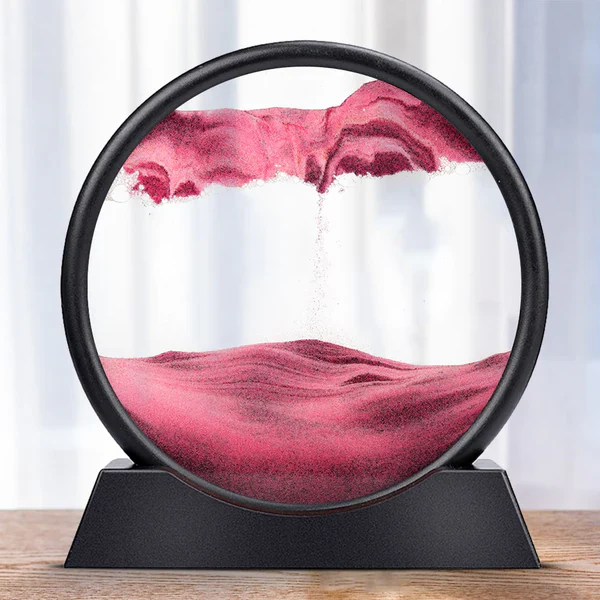 Décoration artistique en sable cinétique coloré