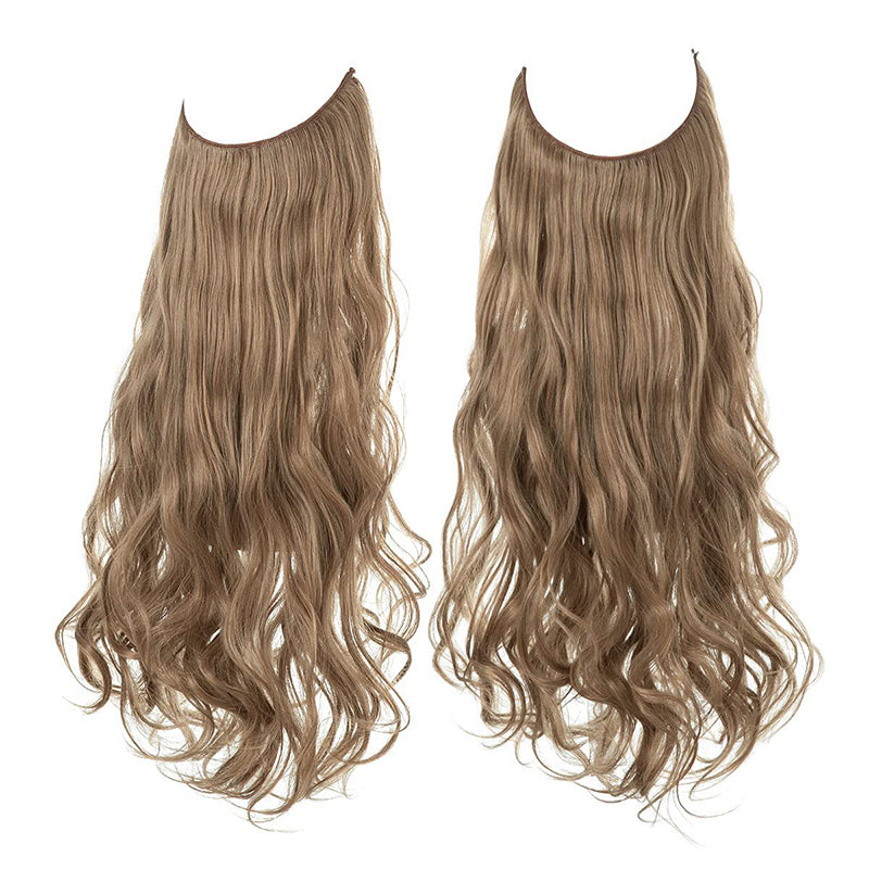 Magnifique perruque aux cheveux bouclés et volumineux