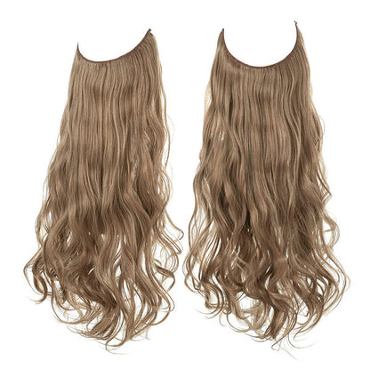 Magnifique perruque aux cheveux bouclés et volumineux