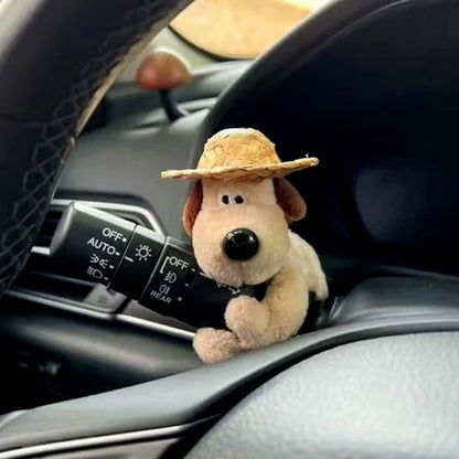 Décoration figurine de chien en voiture amusante 