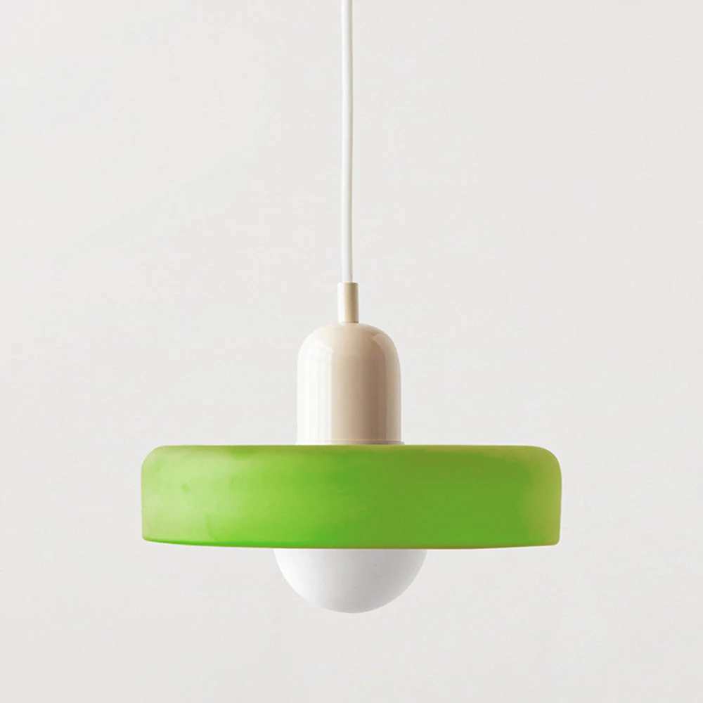 Suspension en verre vibrant au design moderne