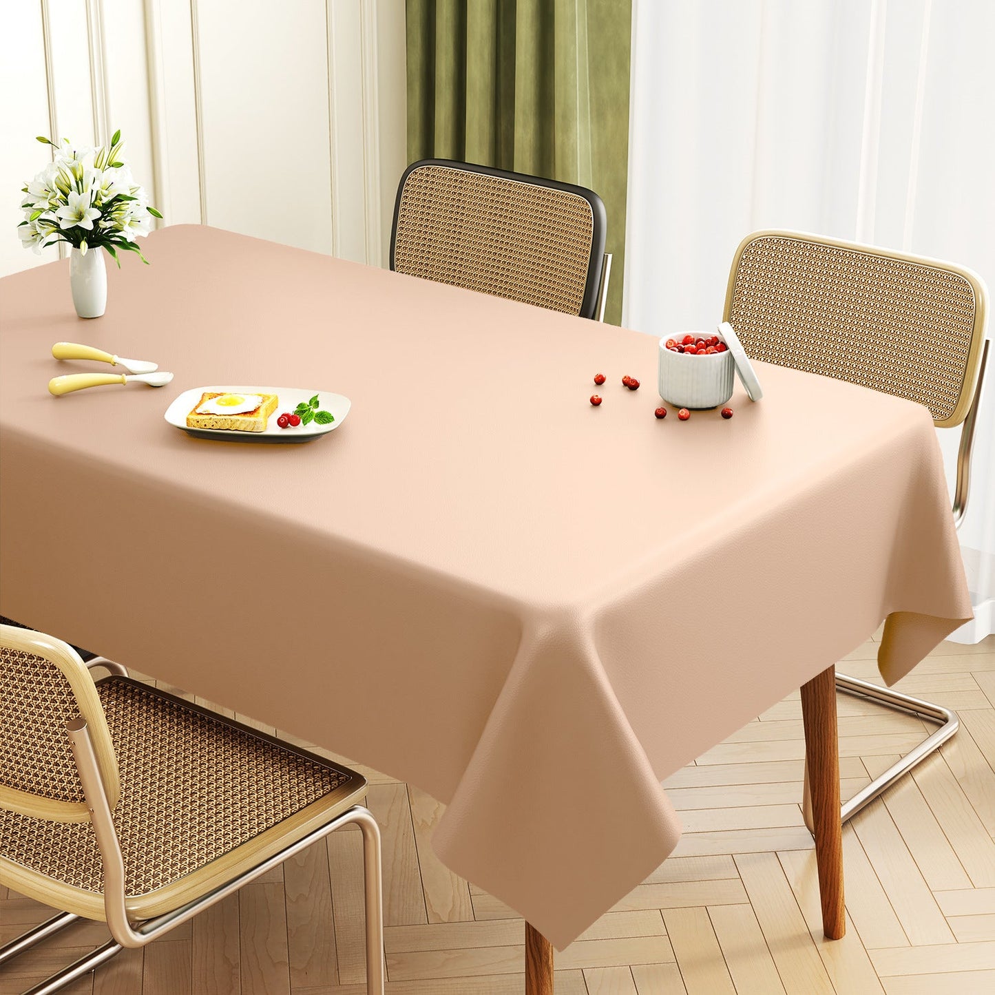 Tapis de table rectangulaire en cuir de qualité supérieure